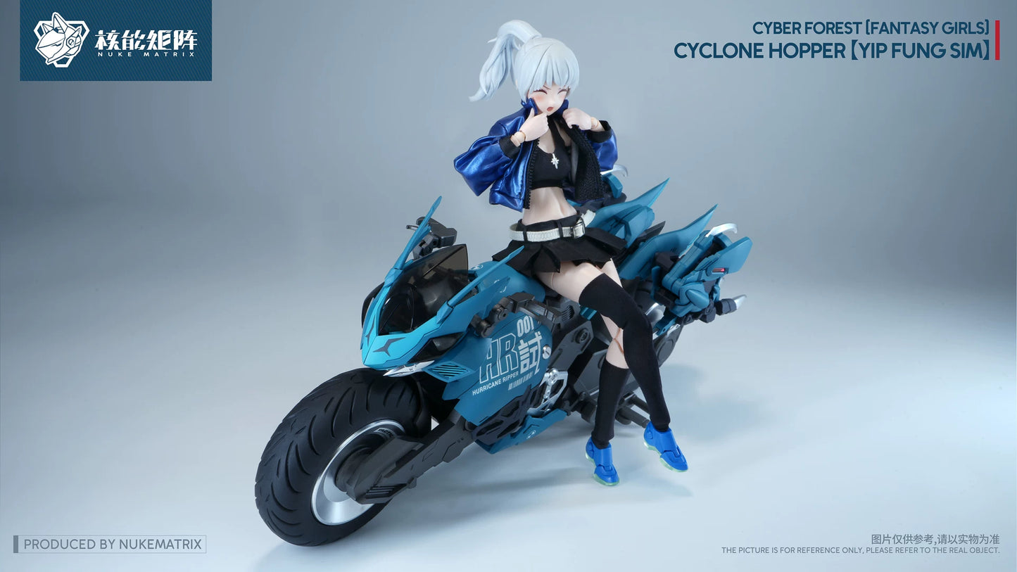 Nuke Matrix- Cyber Forest Fantasy Girls Cyclone Hopper Yip Fung Sim 1/12 Scale Model Kit (With Bonus)