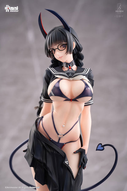 Animester Succubus Class President Reina Illustration by Ban! 1/6 Complete Figure with Bonus
