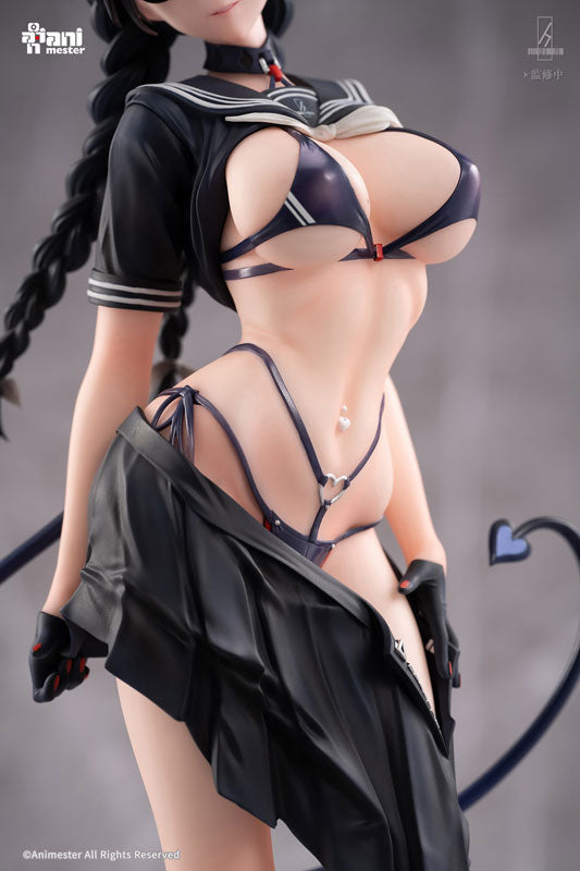 Animester Succubus Class President Reina Illustration by Ban! 1/6 Complete Figure with Bonus
