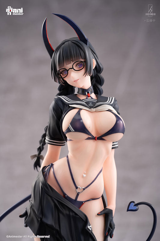 Animester Succubus Class President Reina Illustration by Ban! 1/6 Complete Figure with Bonus