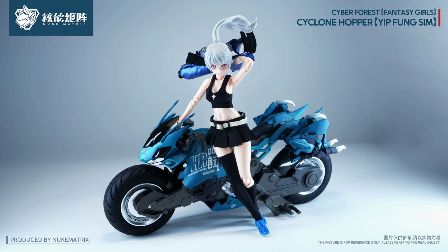 Nuke Matrix- Cyber Forest Fantasy Girls Cyclone Hopper Yip Fung Sim 1/12 Scale Model Kit (With Bonus)