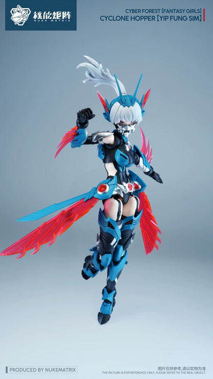Nuke Matrix- Cyber Forest Fantasy Girls Cyclone Hopper Yip Fung Sim 1/12 Scale Model Kit (With Bonus)