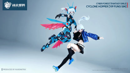 Nuke Matrix- Cyber Forest Fantasy Girls Cyclone Hopper Yip Fung Sim 1/12 Scale Model Kit (With Bonus)