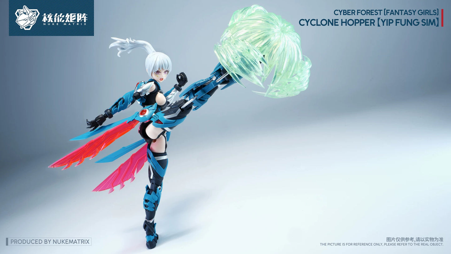 Nuke Matrix- Cyber Forest Fantasy Girls Cyclone Hopper Yip Fung Sim 1/12 Scale Model Kit (With Bonus)