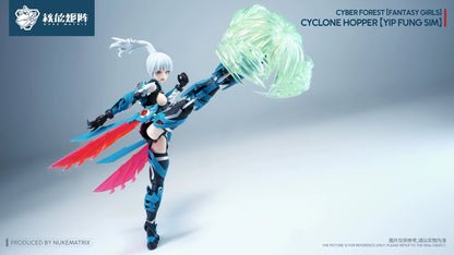 Nuke Matrix- Cyber Forest Fantasy Girls Cyclone Hopper Yip Fung Sim 1/12 Scale Model Kit (With Bonus)