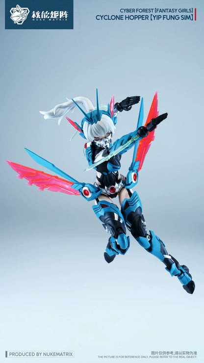Nuke Matrix- Cyber Forest Fantasy Girls Cyclone Hopper Yip Fung Sim 1/12 Scale Model Kit (With Bonus)