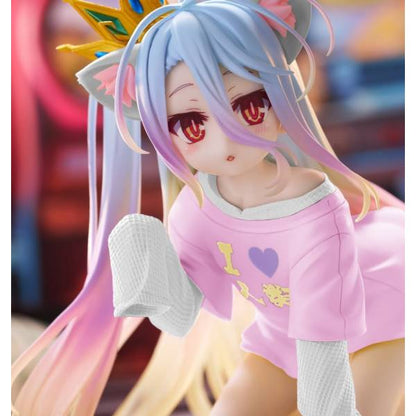Taito - No Game No Life - Shiro - Desktop Cute Cat Ear White T-Shirt Ver. Figure