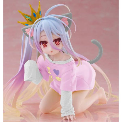 Taito - No Game No Life - Shiro - Desktop Cute Cat Ear White T-Shirt Ver. Figure