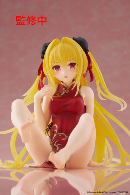 To Love-Ru Darkness Desktop Cute Golden Darkness (Chinese Dress Ver.) Figure by Taito
