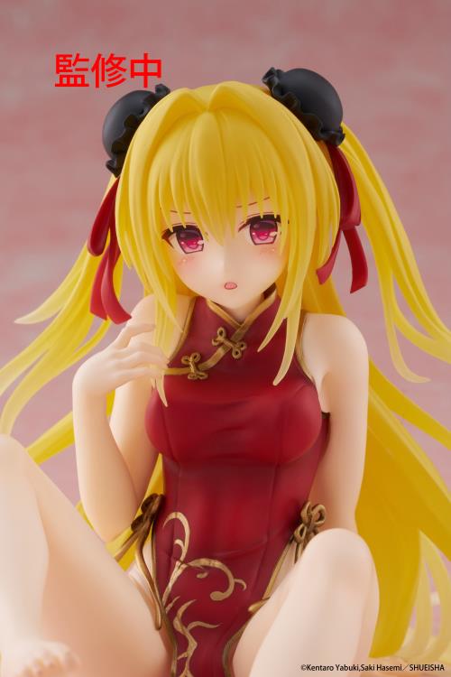 To Love-Ru Darkness Desktop Cute Golden Darkness (Chinese Dress Ver.) Figure by Taito