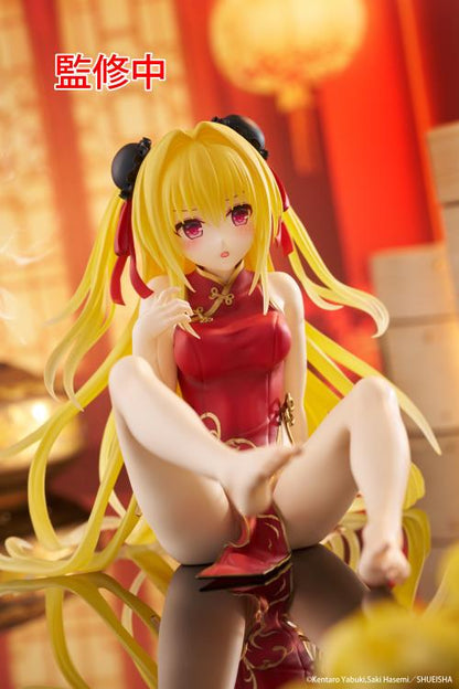 To Love-Ru Darkness Desktop Cute Golden Darkness (Chinese Dress Ver.) Figure by Taito