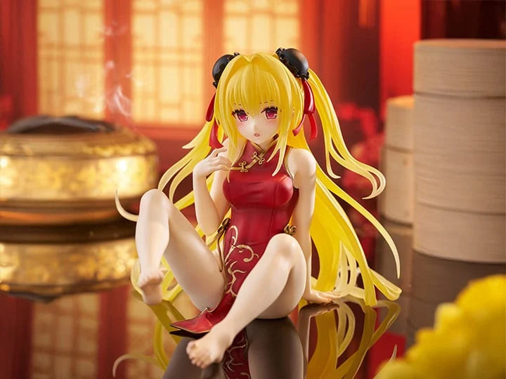 To Love-Ru Darkness Desktop Cute Golden Darkness (Chinese Dress Ver.) Figure by Taito