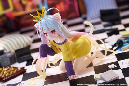 Taito No Game No Life Desktop Cute Shiro Cat Ear T-Shirt Ver. Figure
