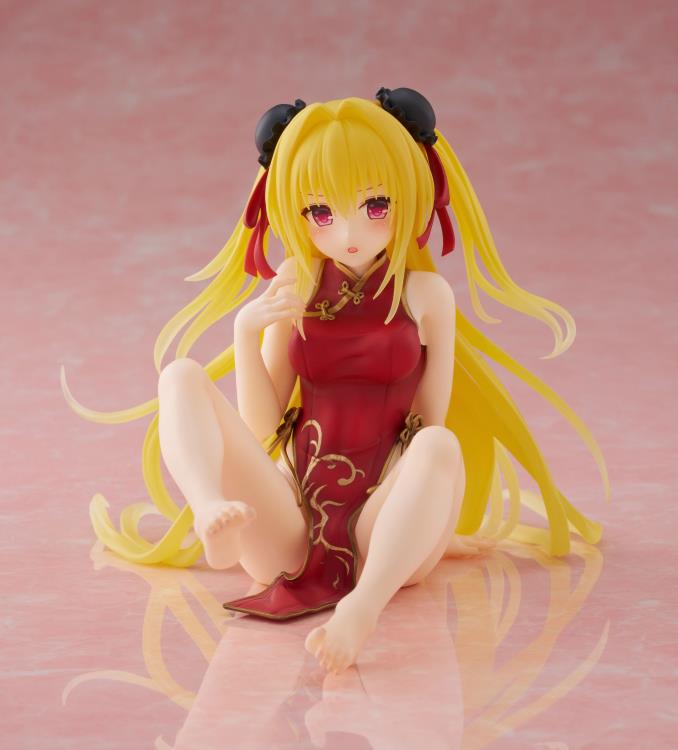To Love-Ru Darkness Desktop Cute Golden Darkness (Chinese Dress Ver.) Figure by Taito