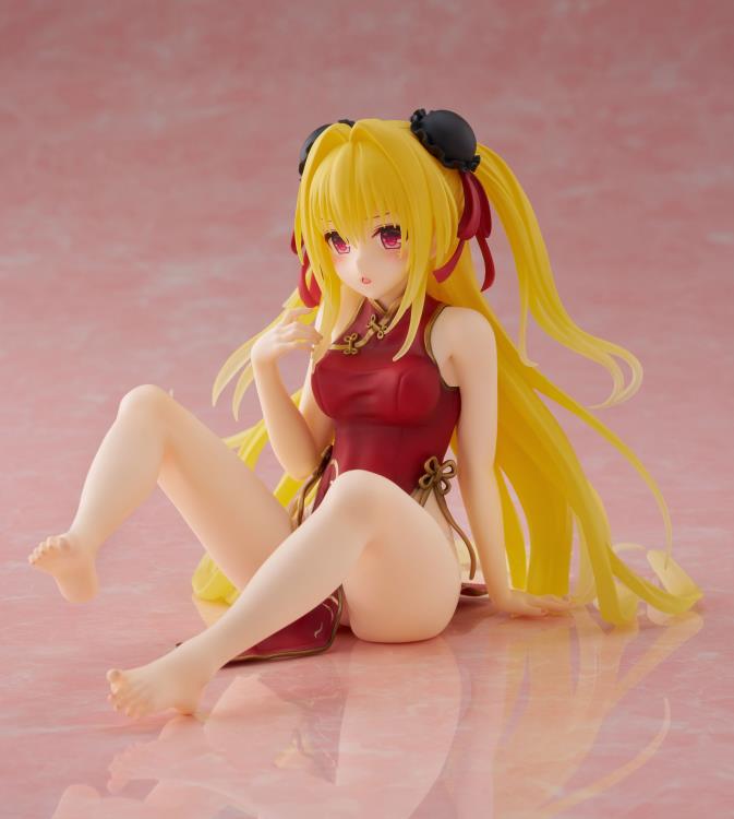 To Love-Ru Darkness Desktop Cute Golden Darkness (Chinese Dress Ver.) Figure by Taito