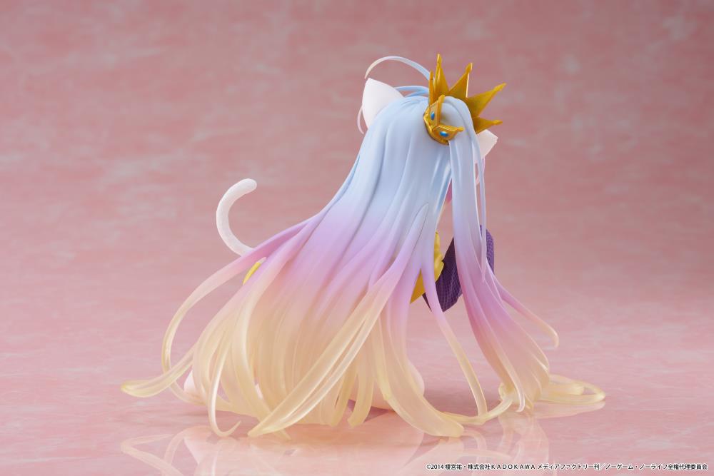 Taito No Game No Life Desktop Cute Shiro Cat Ear T-Shirt Ver. Figure