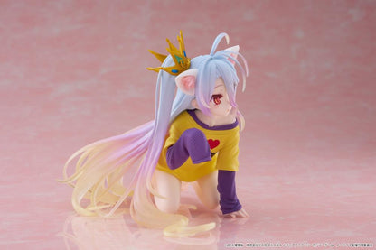 Taito No Game No Life Desktop Cute Shiro Cat Ear T-Shirt Ver. Figure